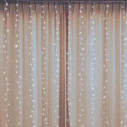 Indoor/Outdoor LED Warm White Twinkle Curtain Lights